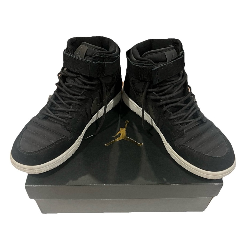 Jordan 1 Retro High Strap Black/Black-Pure Platinum in Original Box-Release ‘17 - Picture 3 of 12